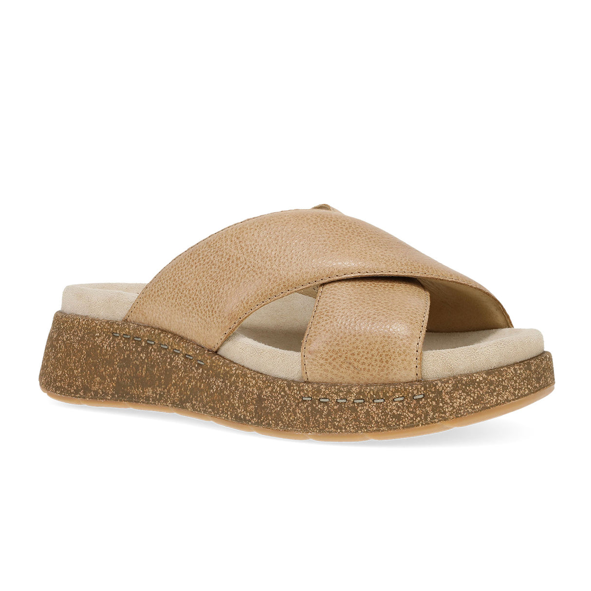 Dansko Bridget Slide Sandal (Women) - Honey Distressed Sandal - Slide - The Heel Shoe Fitters