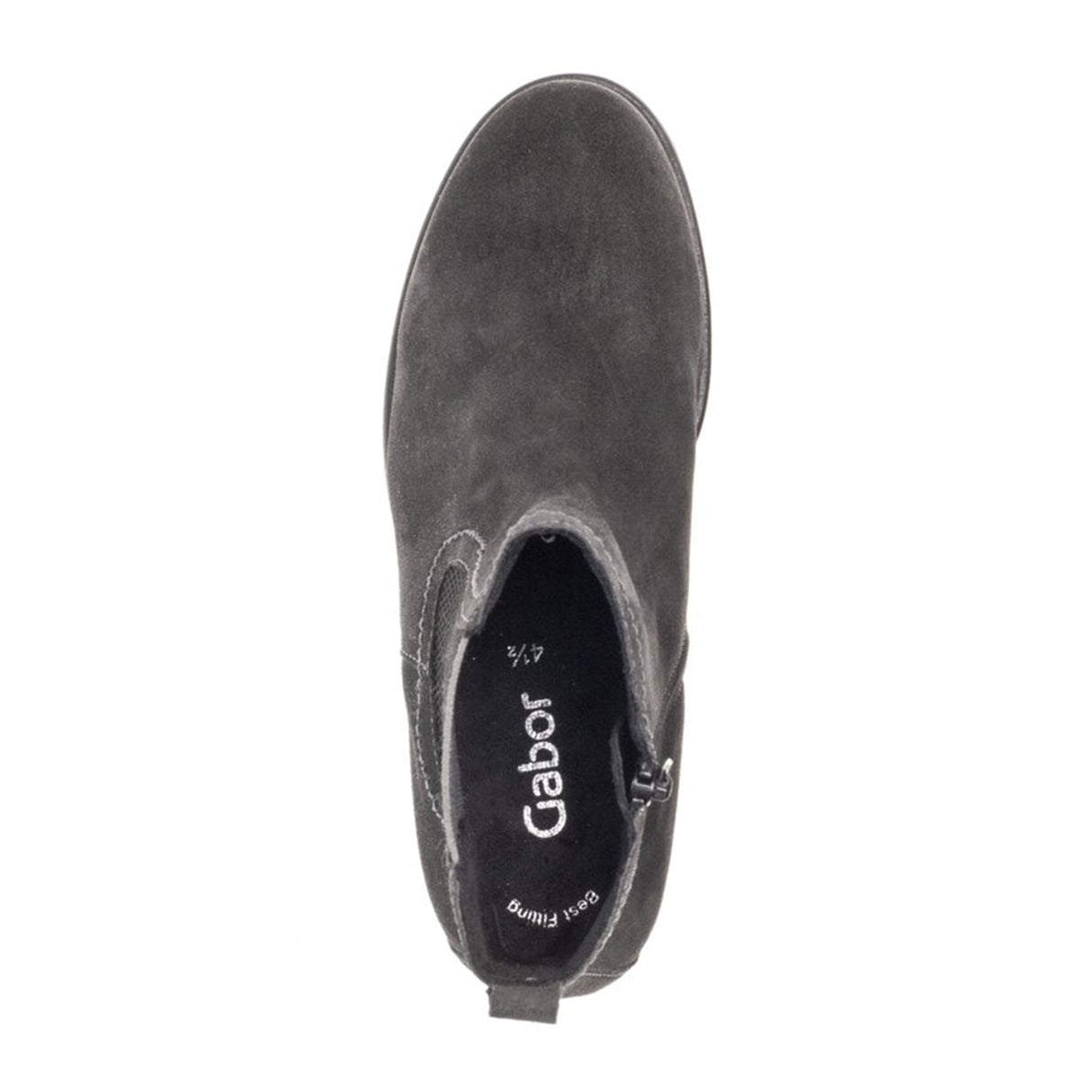Gabor 710 Chelsea Lug Boot (Women) - Anthracite Boots - Casual - Low - The Heel Shoe Fitters