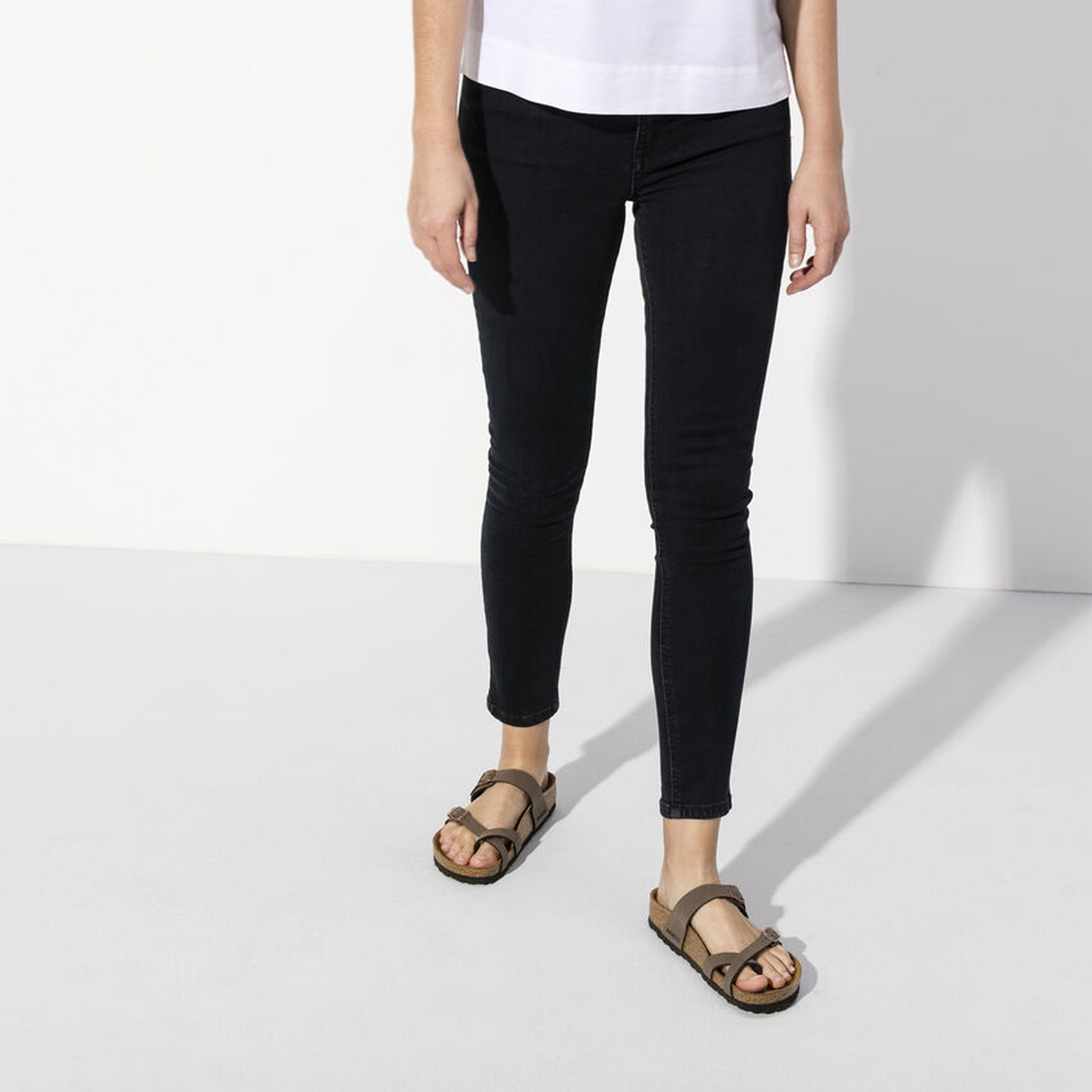 Birkenstock Mayari Narrow Sandal (Women) - Mocha Birkibuc Sandal - Thong - The Heel Shoe Fitters