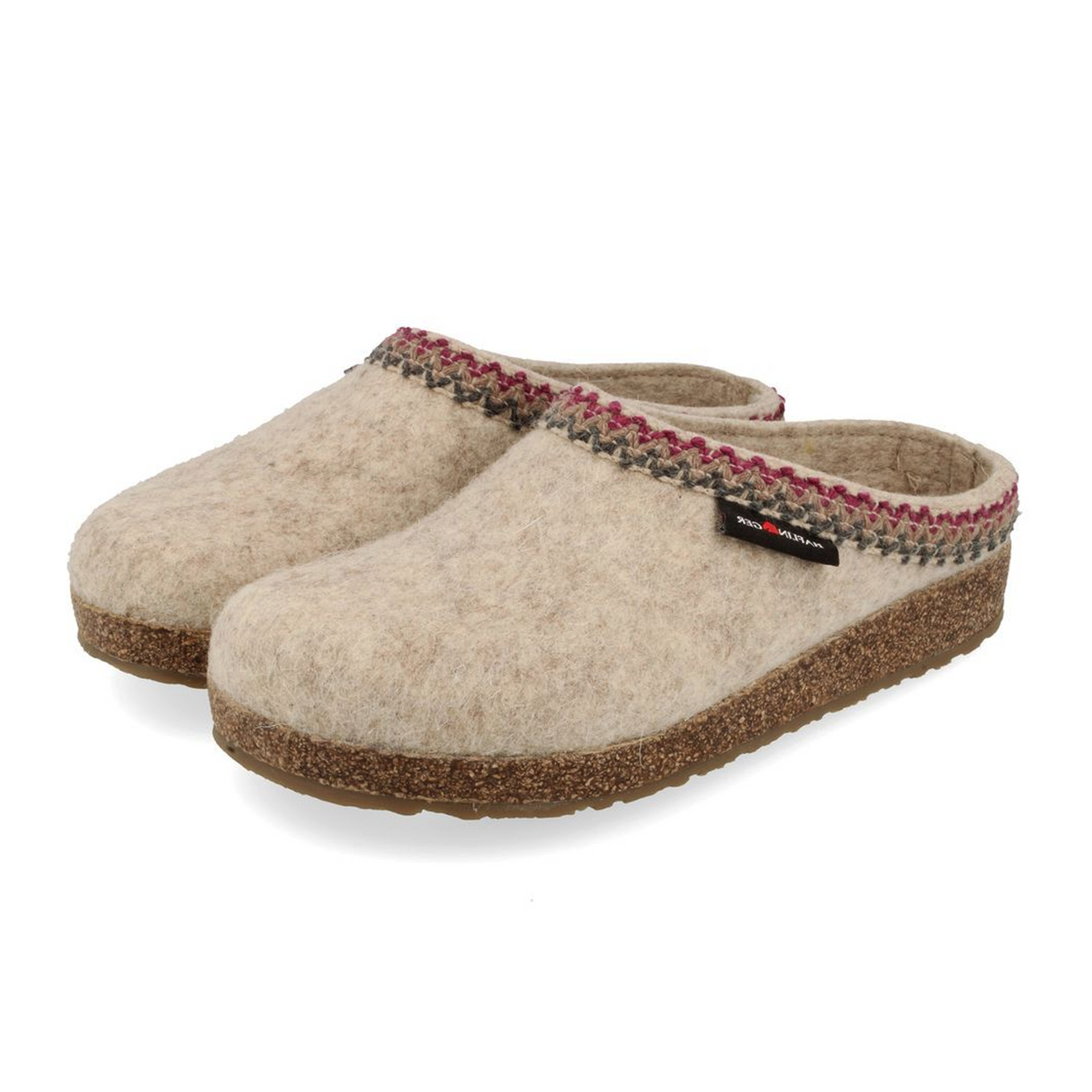 Haflinger Zig Zag Clog (Women) - Natural Dress-Casual - Clogs & Mules - The Heel Shoe Fitters