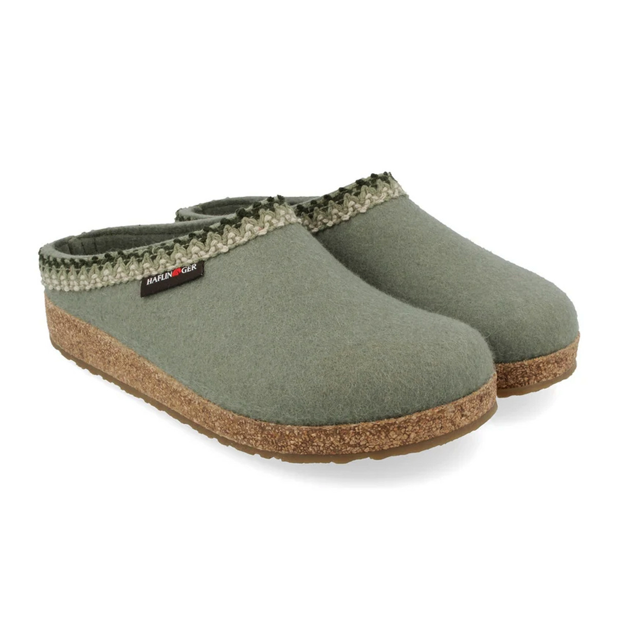 Haflinger Zig Zag Clog (Women) - Kiwi
