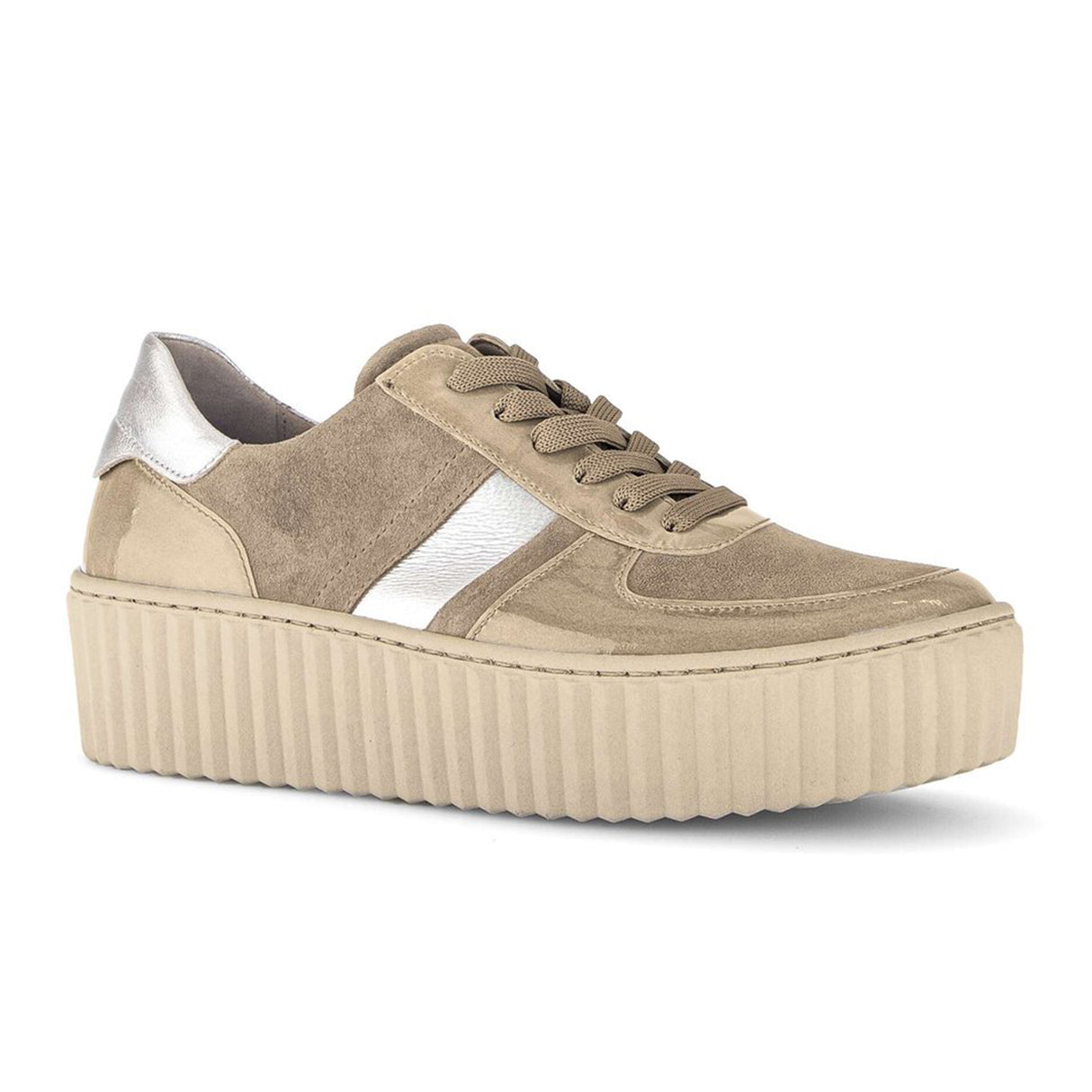 Gabor 203 Vesta Sneaker (Women) - Pudor Dreamvelour Athletic - Casual - Lace Up - The Heel Shoe Fitters