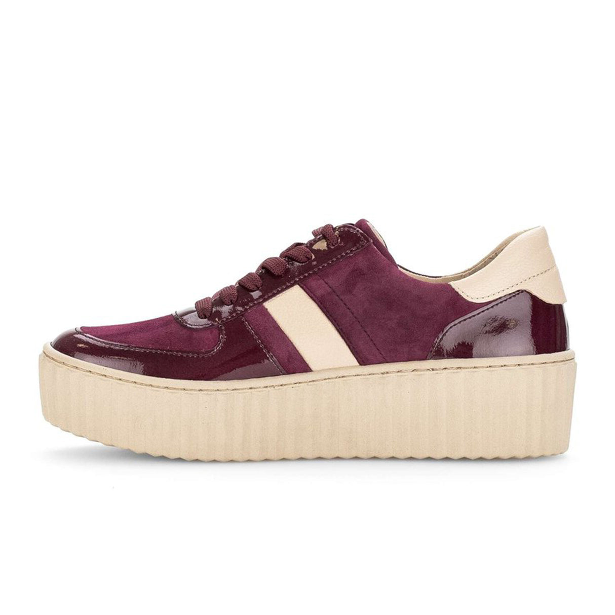 Gabor 203 Vesta Sneaker (Women) - Cervo/Aubergine Athletic - Casual - Lace Up - The Heel Shoe Fitters