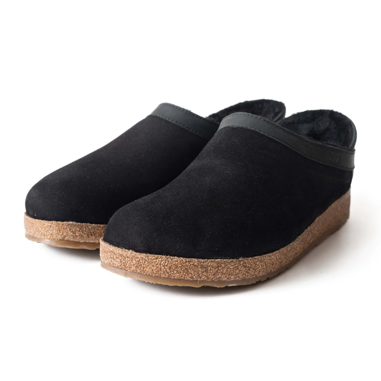 Haflinger Siberia Clog (Unisex) - Black Dress-Casual - Slipper - The Heel Shoe Fitters