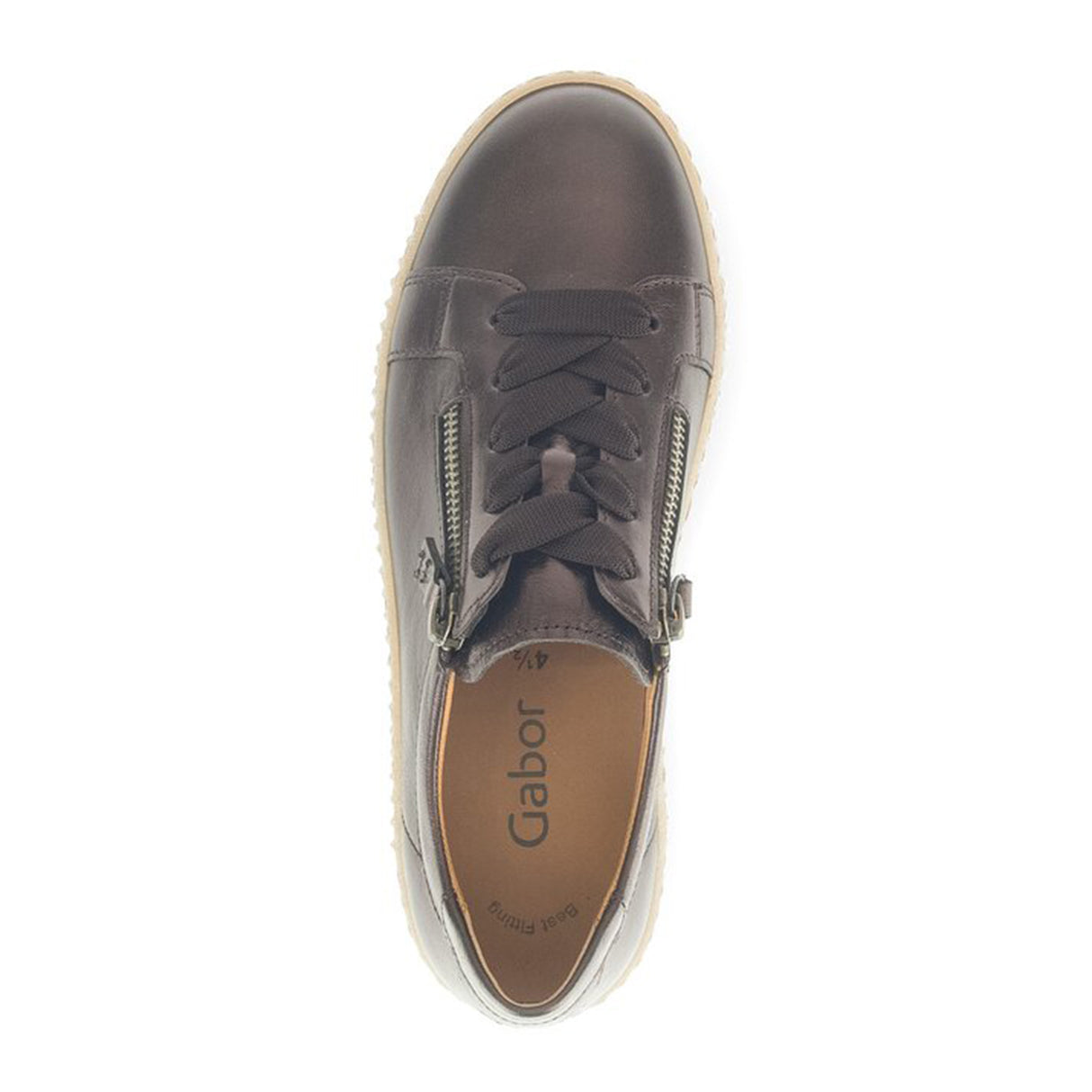 Gabor 334 Double Zip Sneaker (Women) Athletic - Casual - Lace Up - The Heel Shoe Fitters