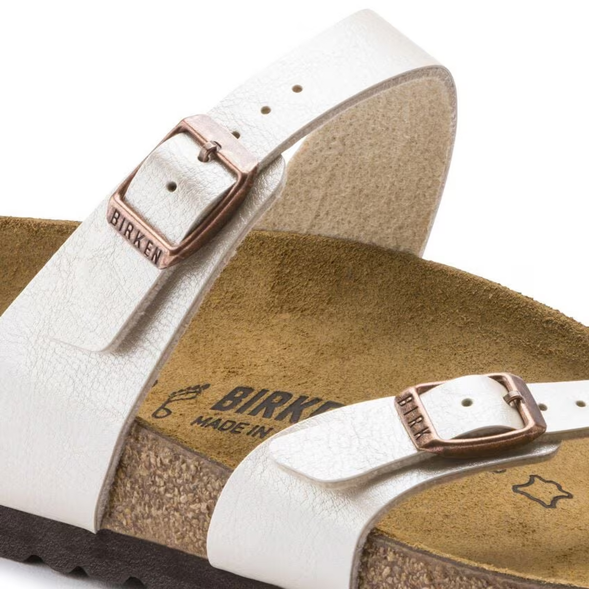 Birkenstock Mayari Sandal (Women) - Graceful Pearl White Birko-Flor Sandal - Thong - The Heel Shoe Fitters