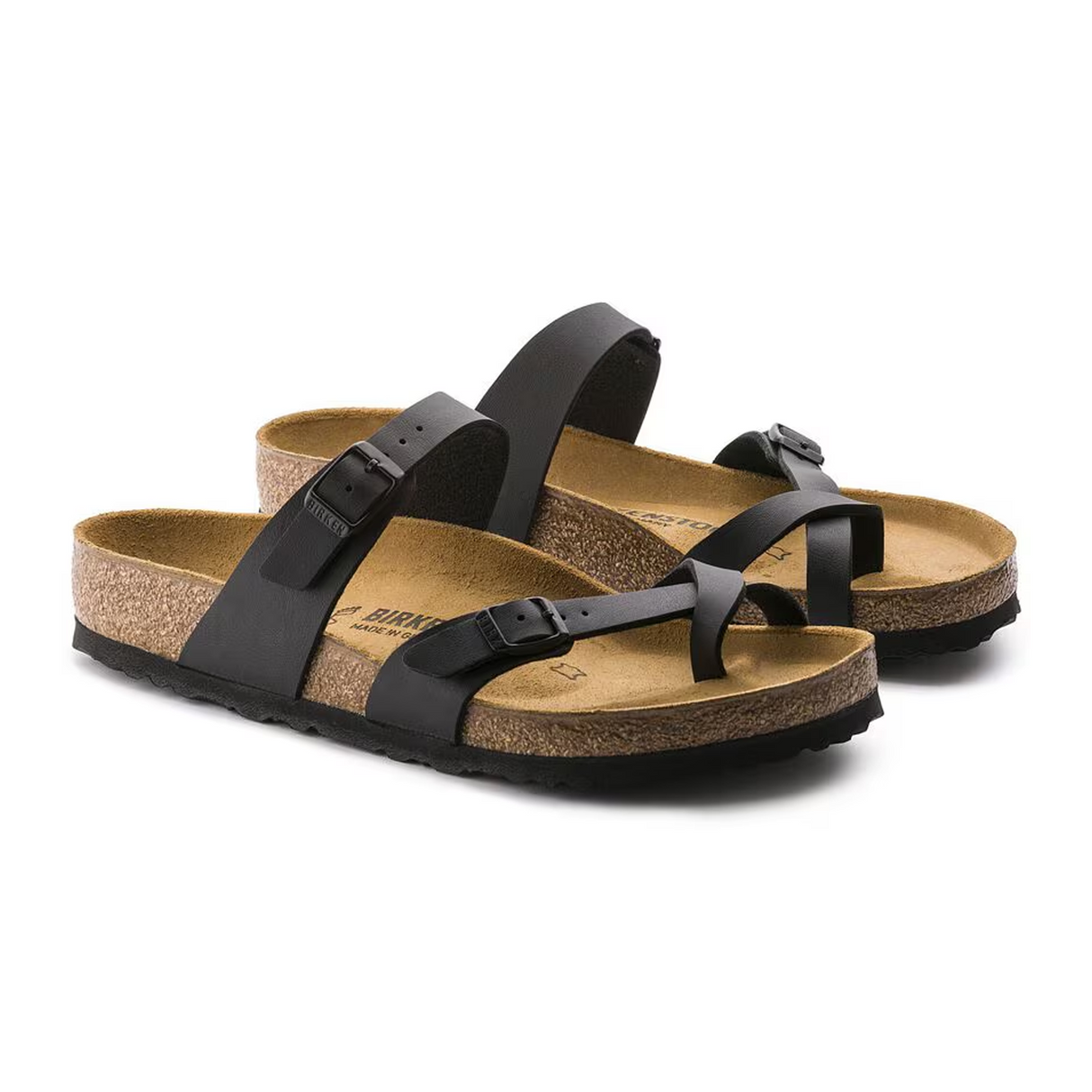 Birkenstock Mayari Narrow Sandal (Women) - Black Birko-Flor Sandal - Thong - The Heel Shoe Fitters