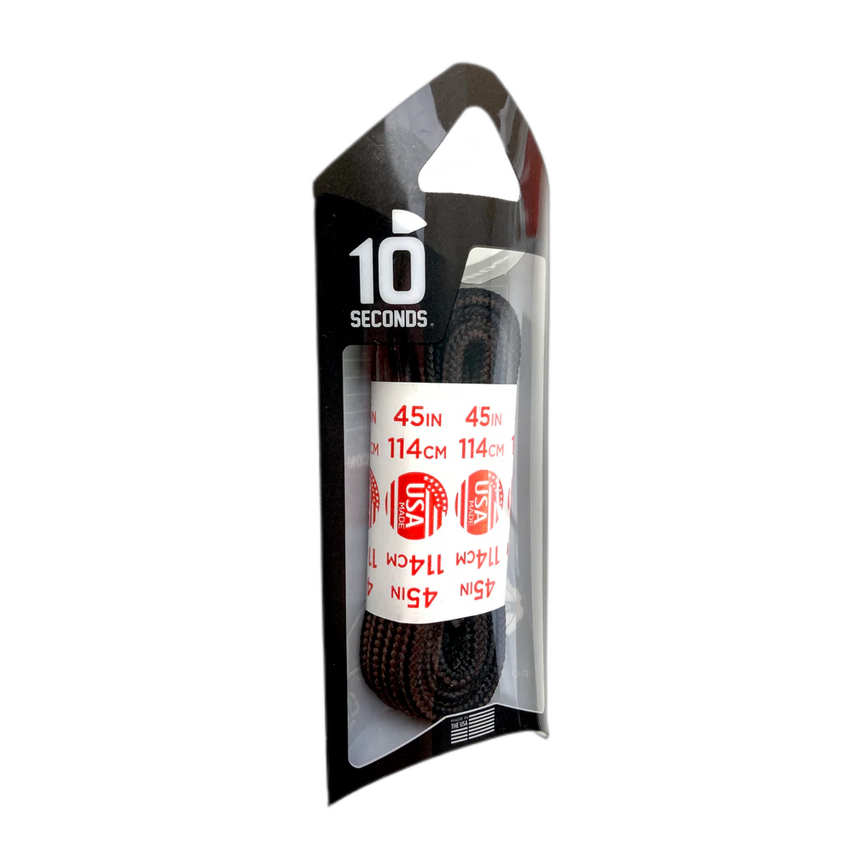 10 Seconds Athletic Hiker Shoelace - Black/Brown Accessories - Shoe Laces - The Heel Shoe Fitters