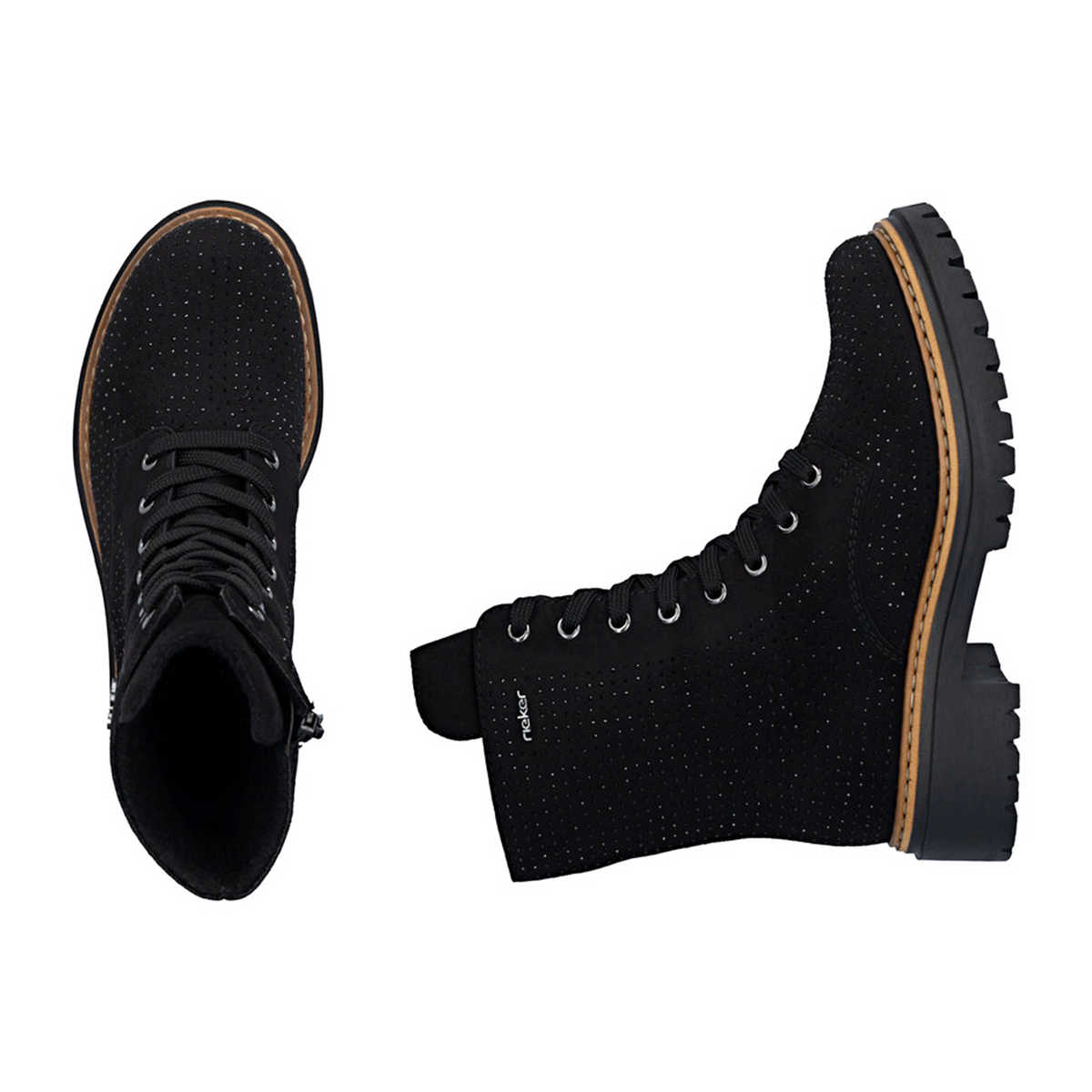 Rieker Pearl 72609 Lace Up Boot (Women) - Schwarz