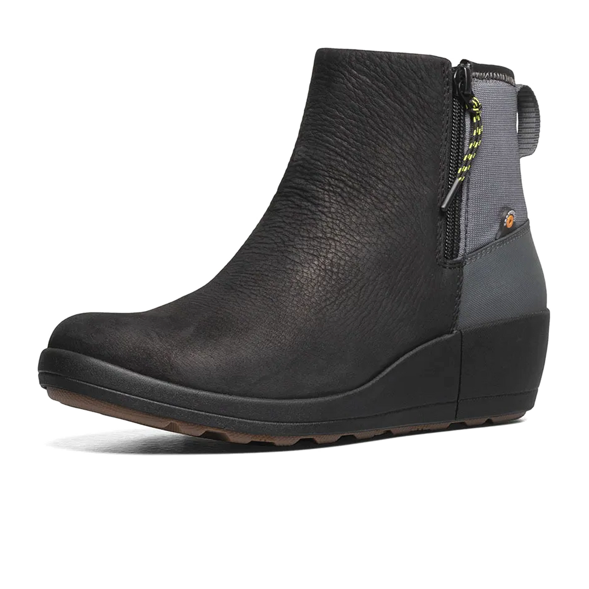 Bogs Vista Rugged Zip Waterproof Ankle Boot (Women) - Black Multi Boots - Fashion - Wedge - The Heel Shoe Fitters