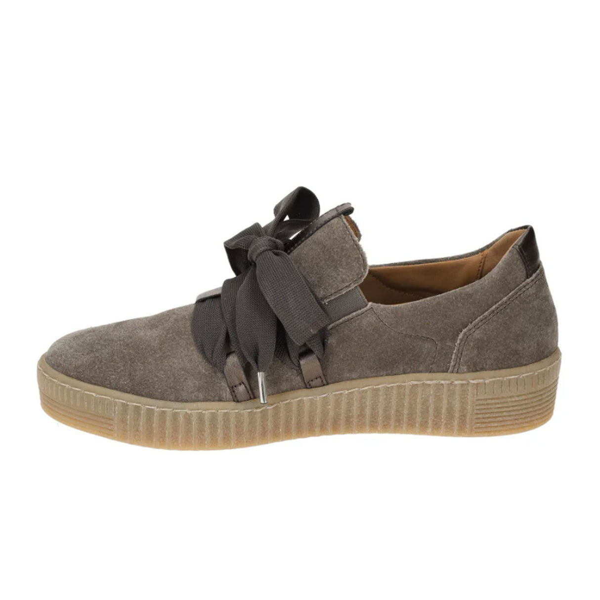 Gabor 333 Bow Sneaker (Women) - City Mohair Suede Athletic - Casual - Lace Up - The Heel Shoe Fitters