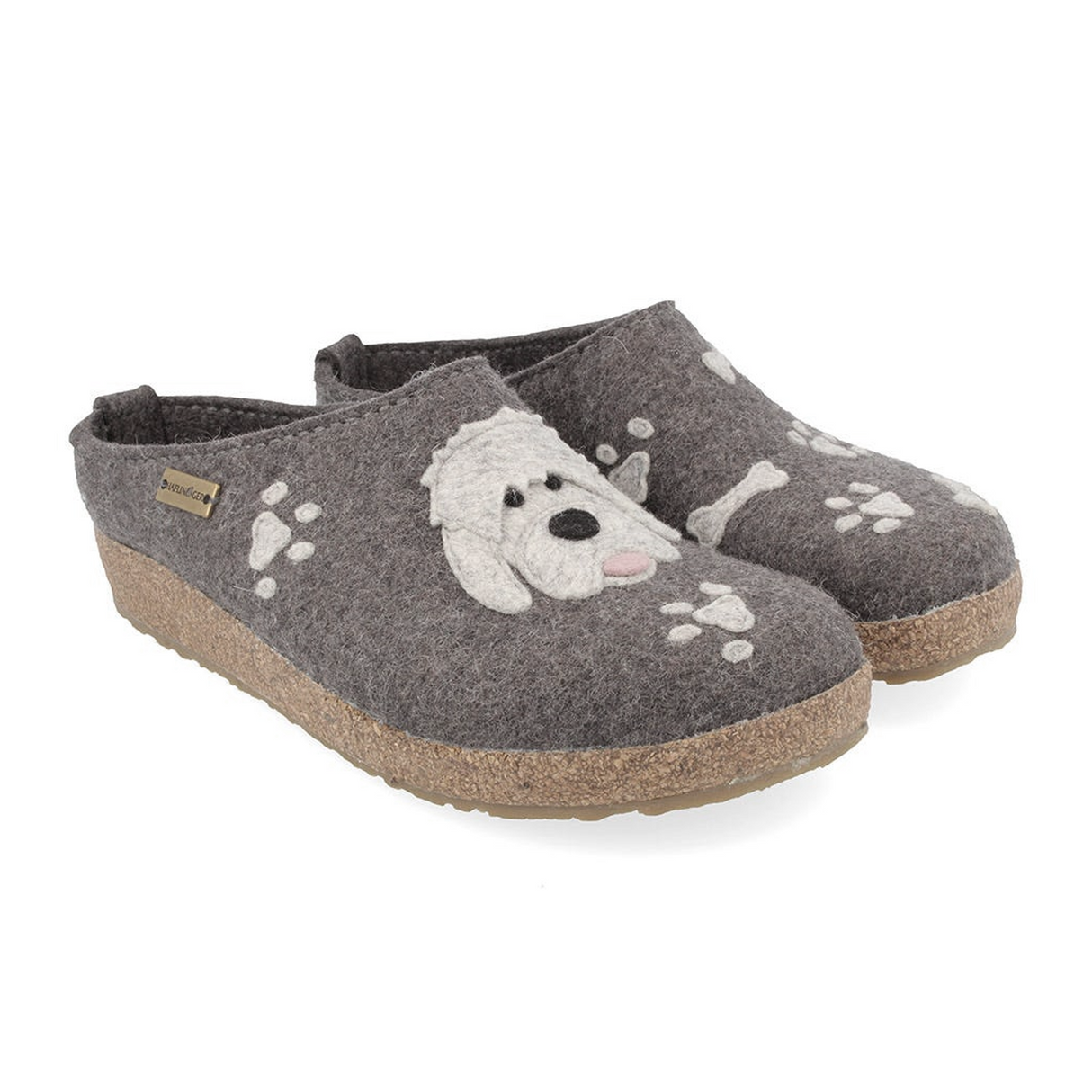 Haflinger Doodle Clog (Women) - Grey Dress-Casual - Clogs & Mules - The Heel Shoe Fitters