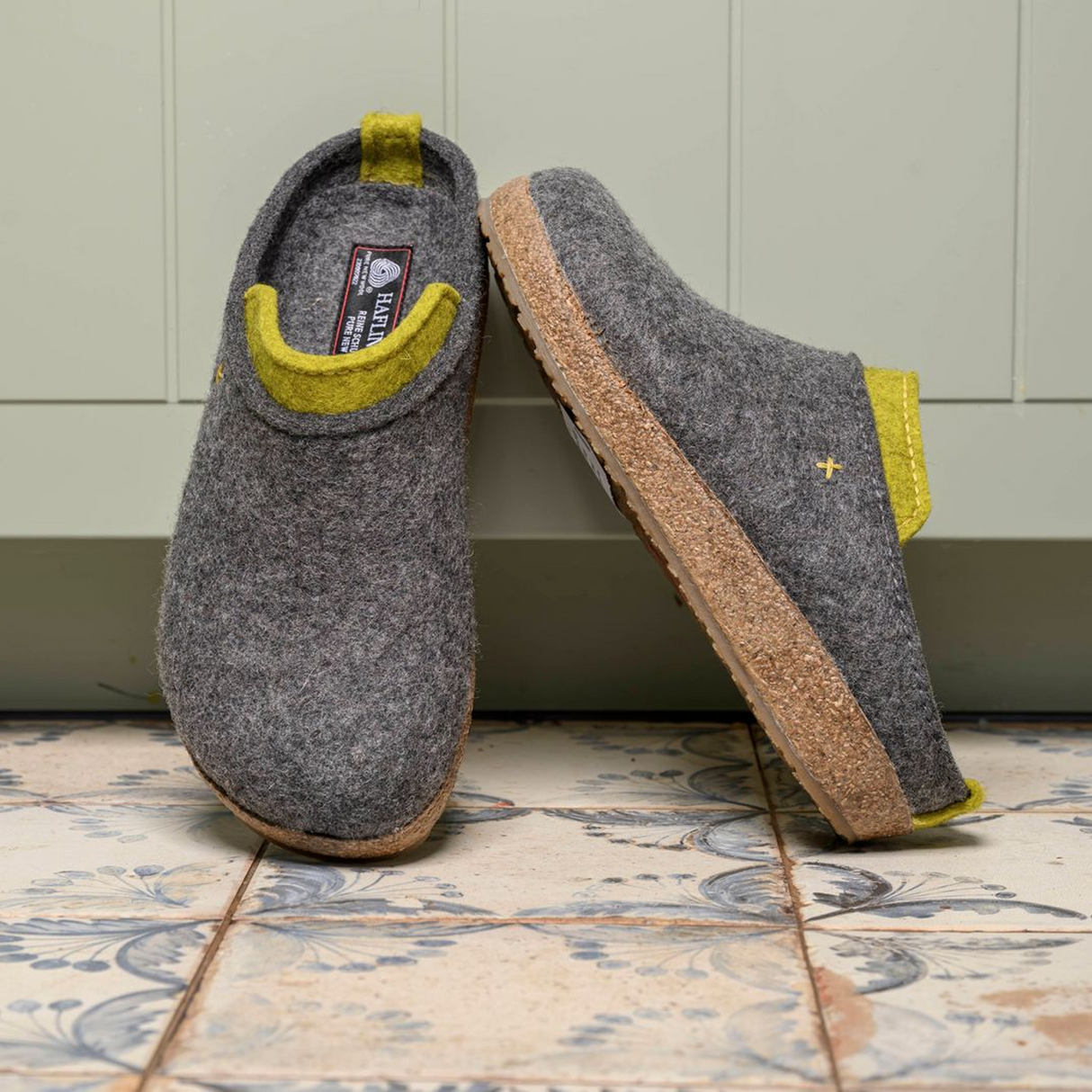 Haflinger Speed Clog (Women) - Grey Dress-Casual - Clogs & Mules - The Heel Shoe Fitters