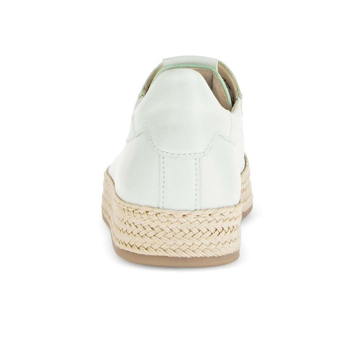 Gabor 270 Braided Jute Sneaker (Women) - Caspian Nappa/Mint/Jute Athletic - Casual - Lace Up - The Heel Shoe Fitters