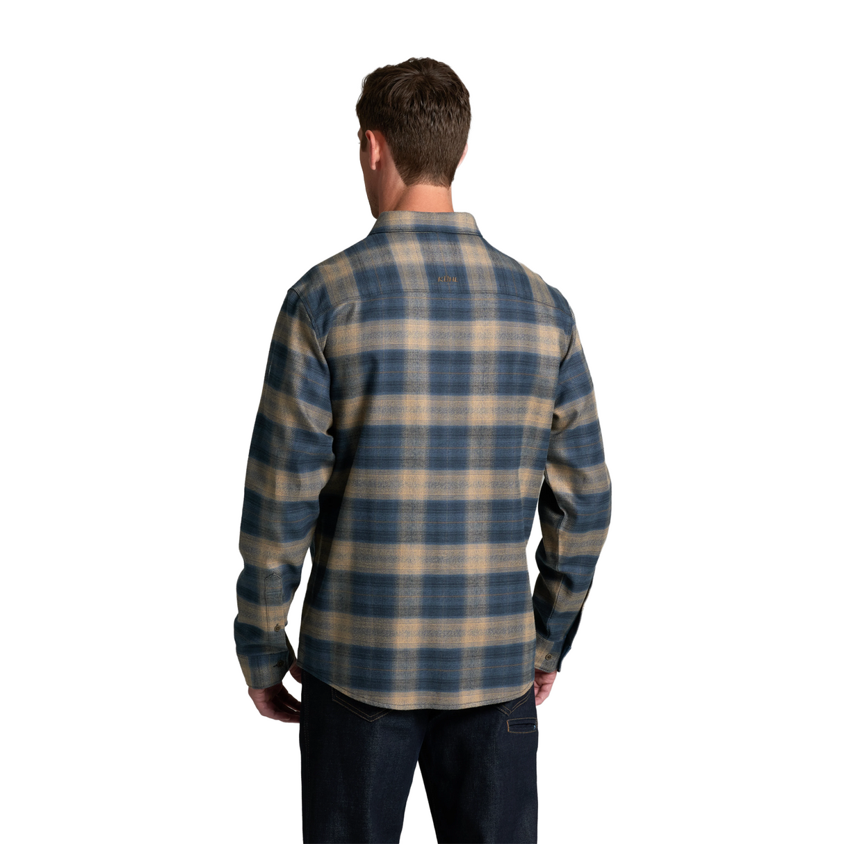 Kuhl The Law Flannel Long Sleeve Shirt (Men) - Ocean Driftwood