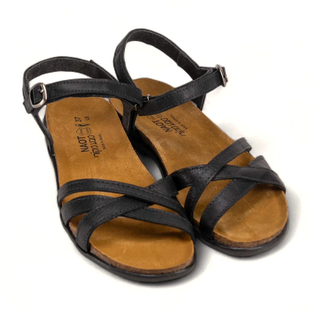 Naot Patricia Backstrap Sandal (Women) - Soft Black Leather Sandal - Backstrap - The Heel Shoe Fitters