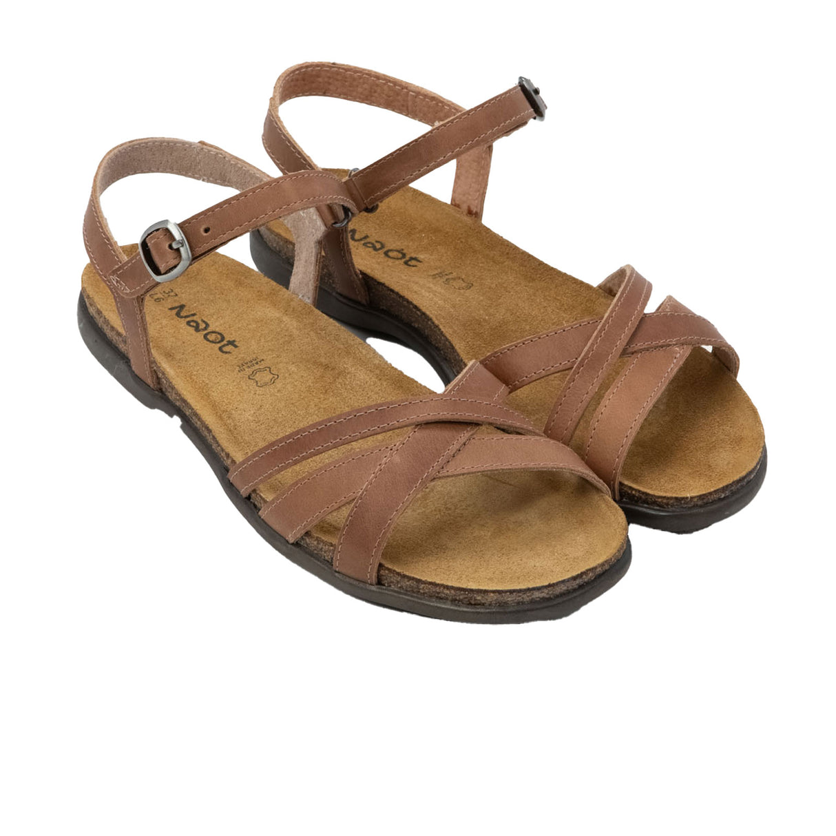 Naot Patricia Backstrap Sandal (Women) - Latte Brown Leather Sandal - Backstrap - The Heel Shoe Fitters