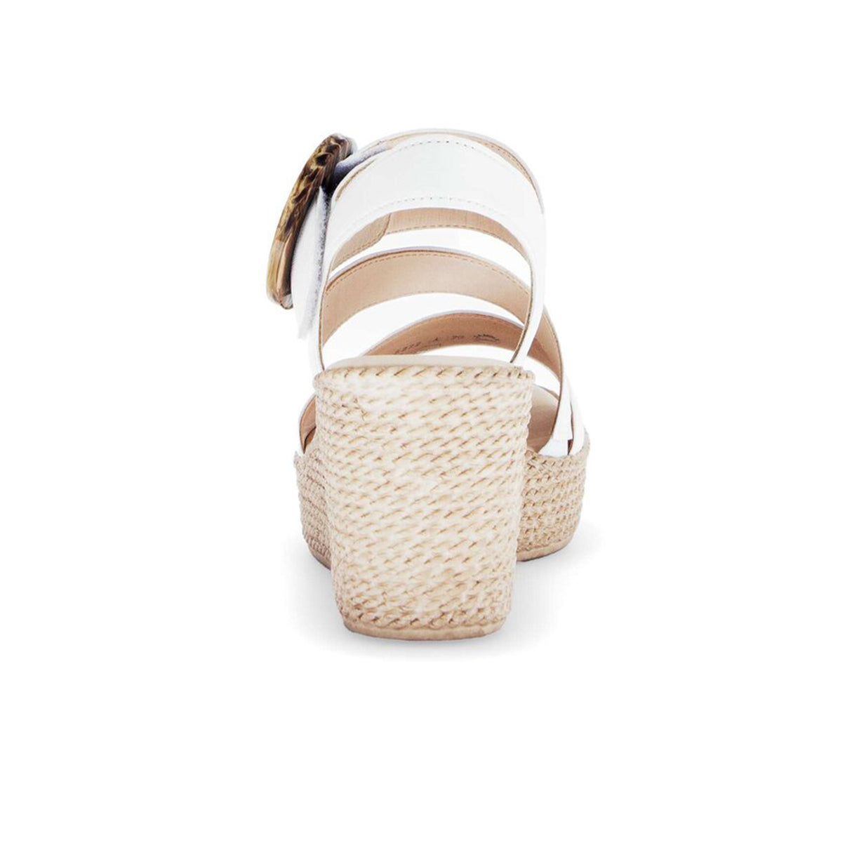 Gabor 770 Braided Wedge Sandal (Women) - Nappa Nava/Latte Sandal - Heel/Wedge - The Heel Shoe Fitters