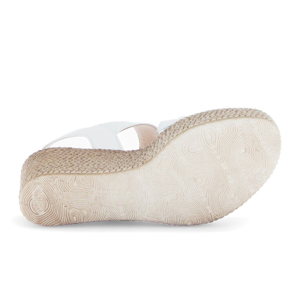 Gabor 770 Braided Wedge Sandal (Women) - Nappa Nava/Latte Sandal - Heel/Wedge - The Heel Shoe Fitters
