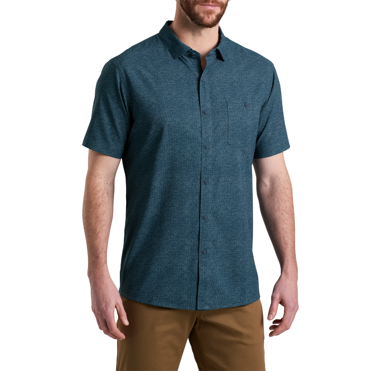 Kuhl Persuadr Short Sleeve Shirt (Men) - Midnight Apparel - Top - ShortSleeve - The Heel Shoe Fitters