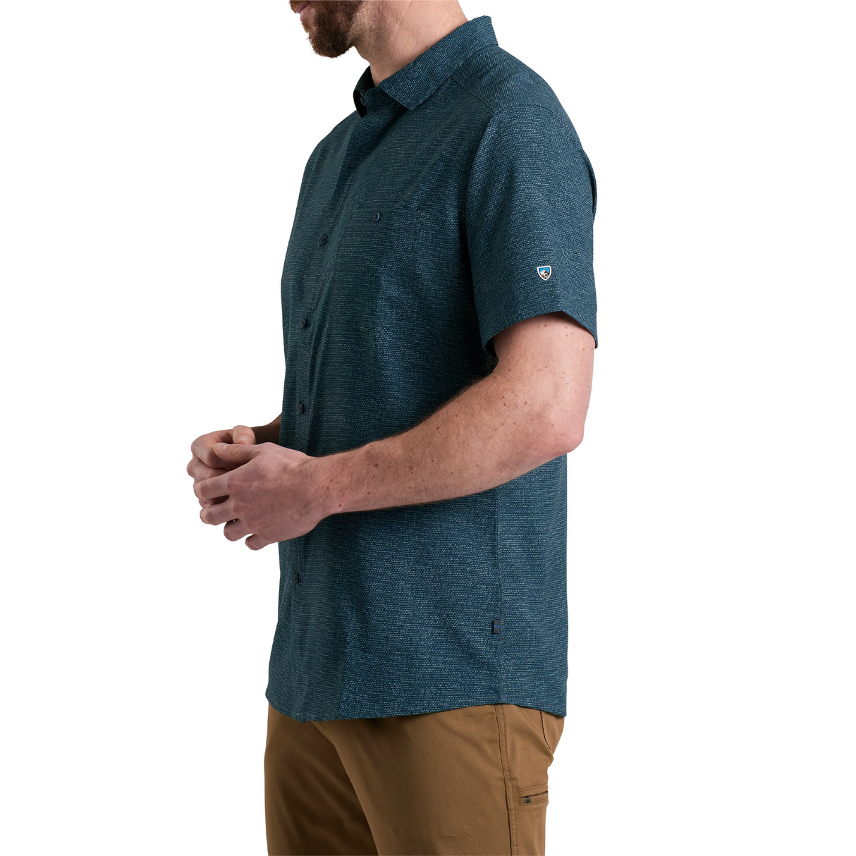 Kuhl Persuadr Short Sleeve Shirt (Men) - Midnight Apparel - Top - ShortSleeve - The Heel Shoe Fitters