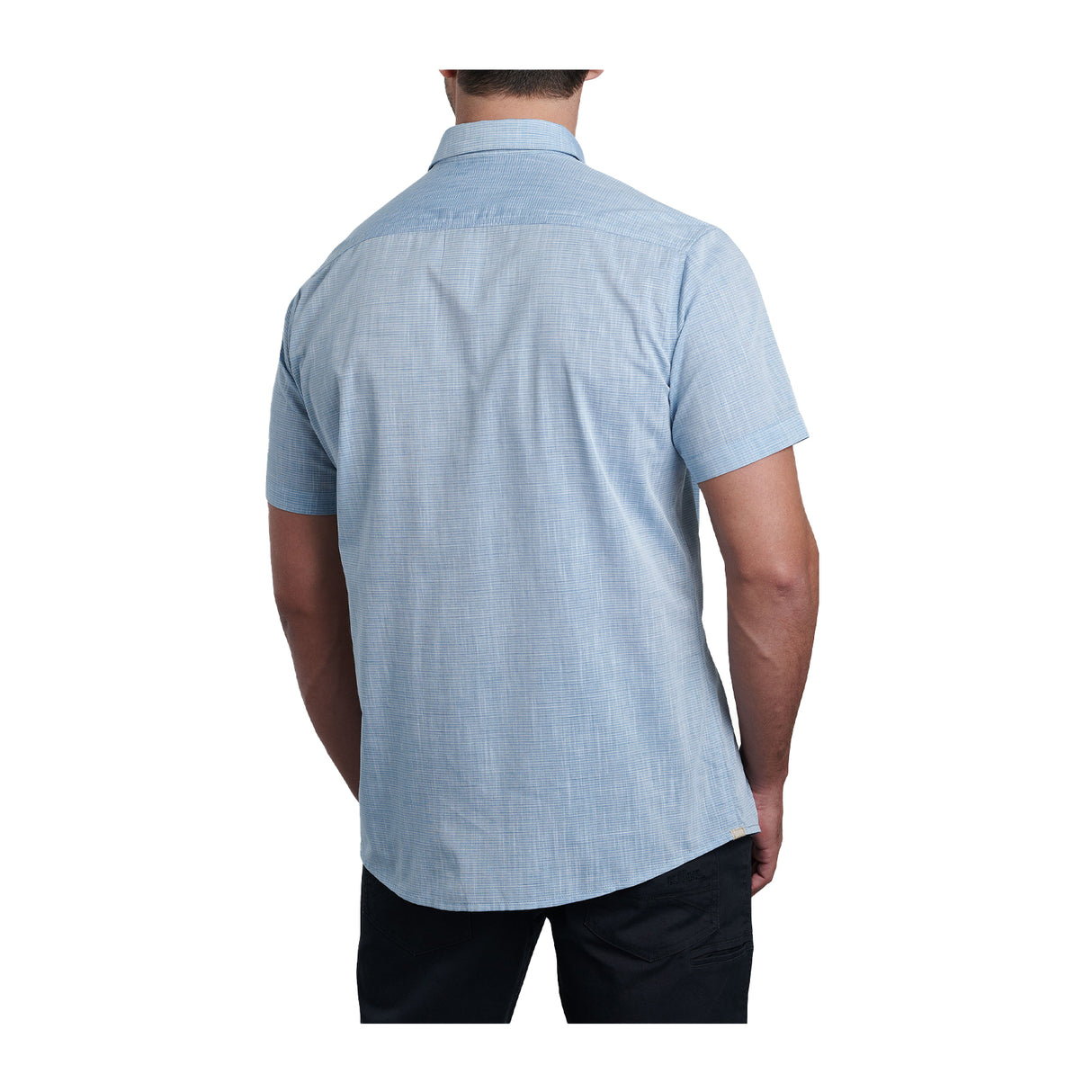 Kuhl Karib Stripe Short Sleeve Shirt (Men) - Horizon Blue Apparel - Top - ShortSleeve - The Heel Shoe Fitters