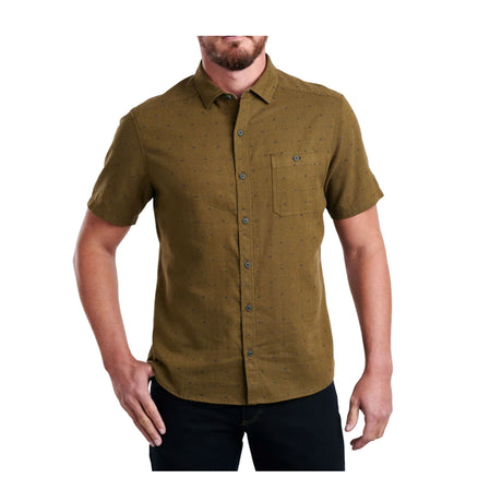 Kuhl Intrepid Skorpio Short Sleeve Shirt (Men) - Shaded Moss Apparel - Top - Short Sleeve - The Heel Shoe Fitters
