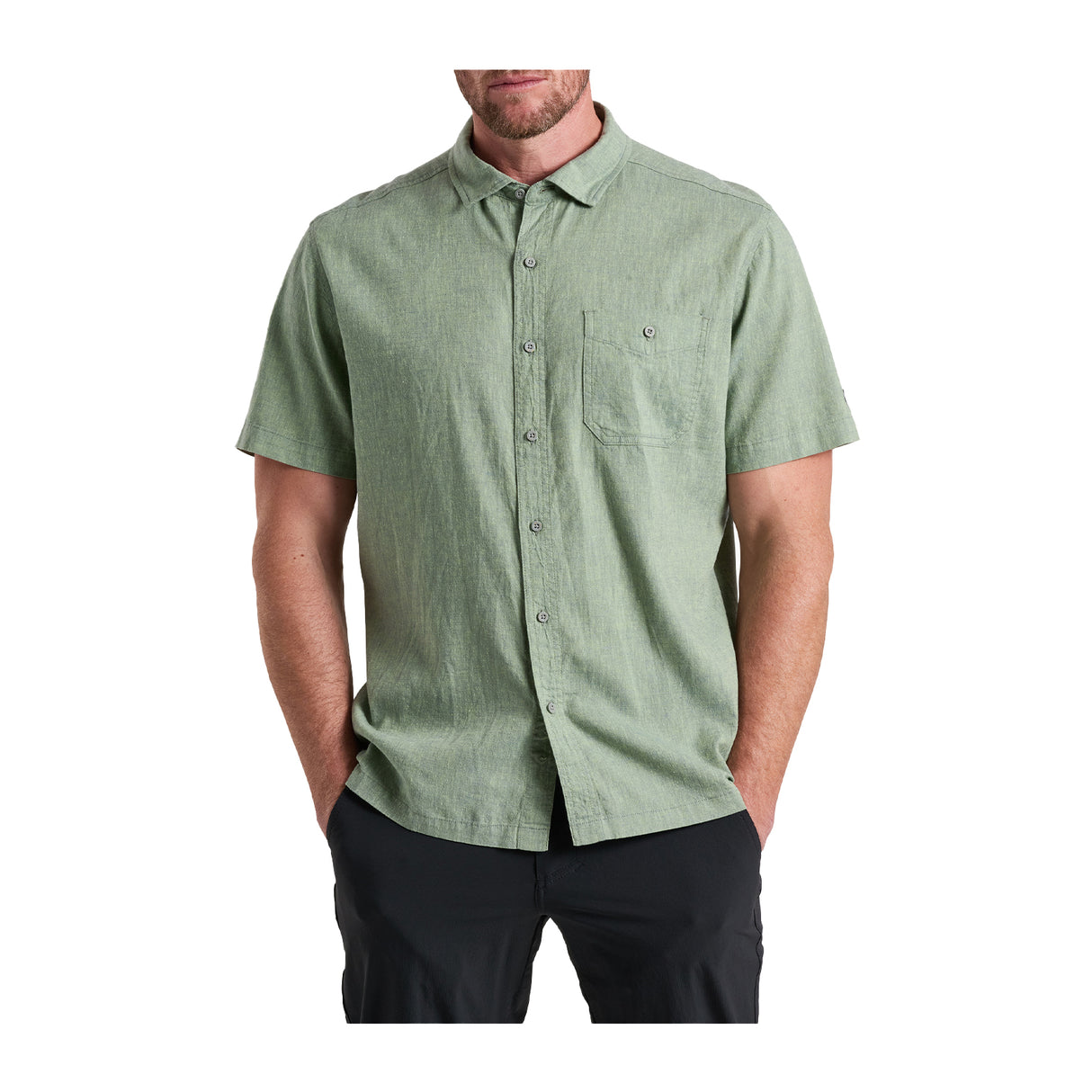 Kuhl Getaway Short Sleeve Shirt (Men) - Citrus Green Apparel - Top - ShortSleeve - The Heel Shoe Fitters
