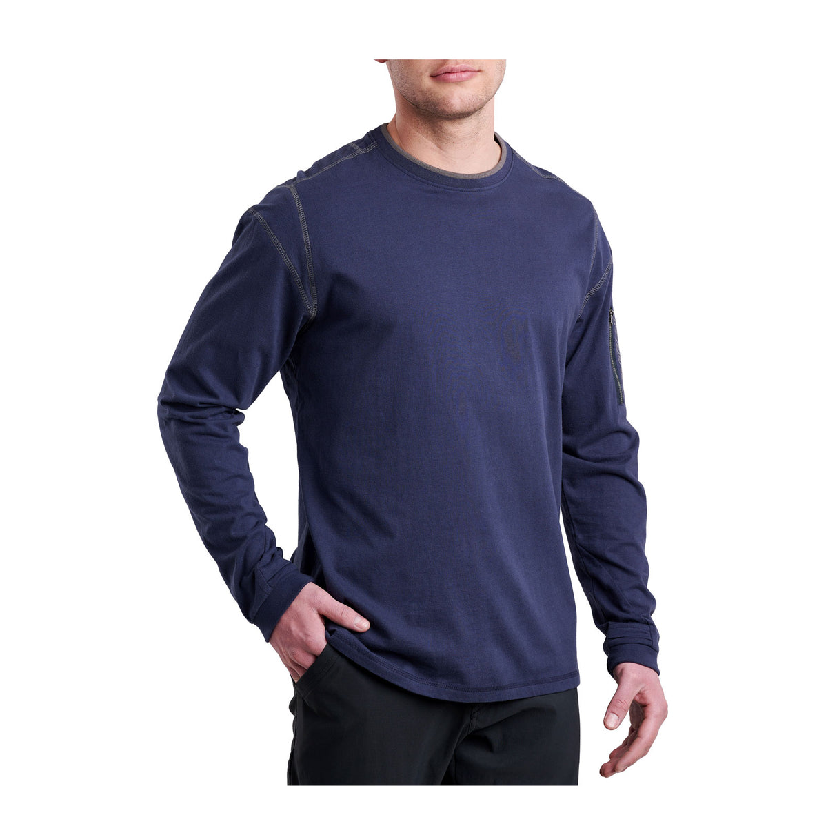 Kuhl Kommando Crew (Men) - Mutiny Blue Apparel - Top - Long Sleeve - The Heel Shoe Fitters