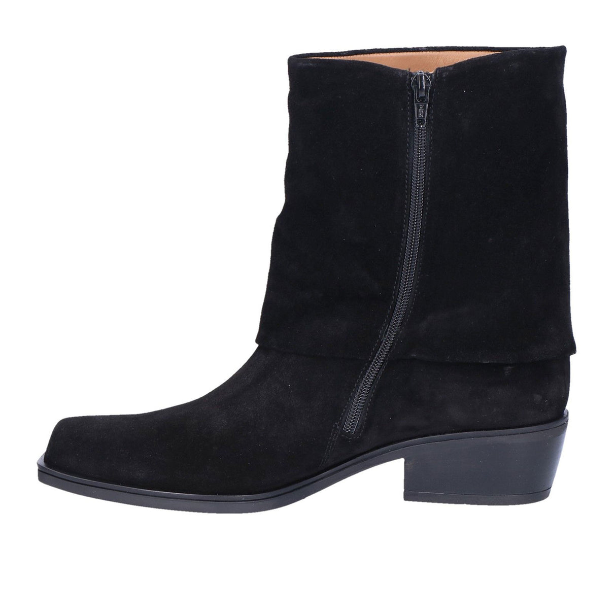 Gabor 915 Foldover Boot (Women) - Dreamvelour/Schwarz Boots - Casual - Mid - The Heel Shoe Fitters