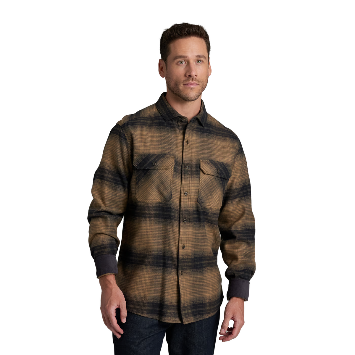 Kuhl Rydr Long-Sleeve Flannel (Men) - Dark Sand