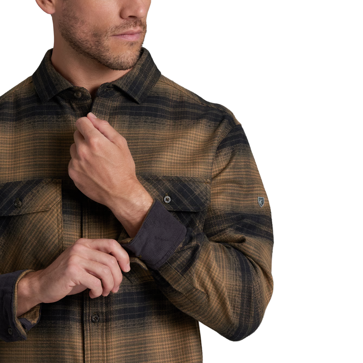 Kuhl Rydr Long-Sleeve Flannel (Men) - Dark Sand