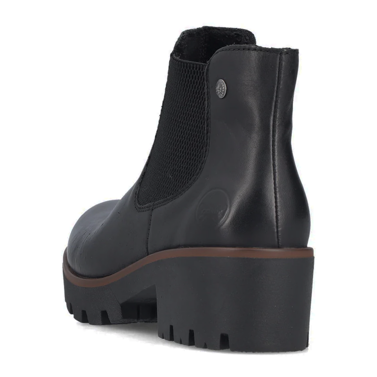 Rieker 79265 Amalia Chelsea Boot (Women) - Black/Black Boots - Casual - Mid - The Heel Shoe Fitters