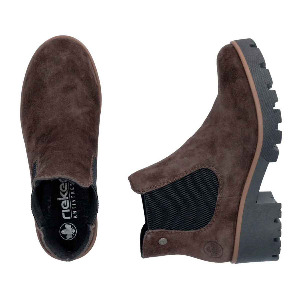 Rieker Amalia 79265 Chelsea Boot (Women) - Rancho/Schwarz