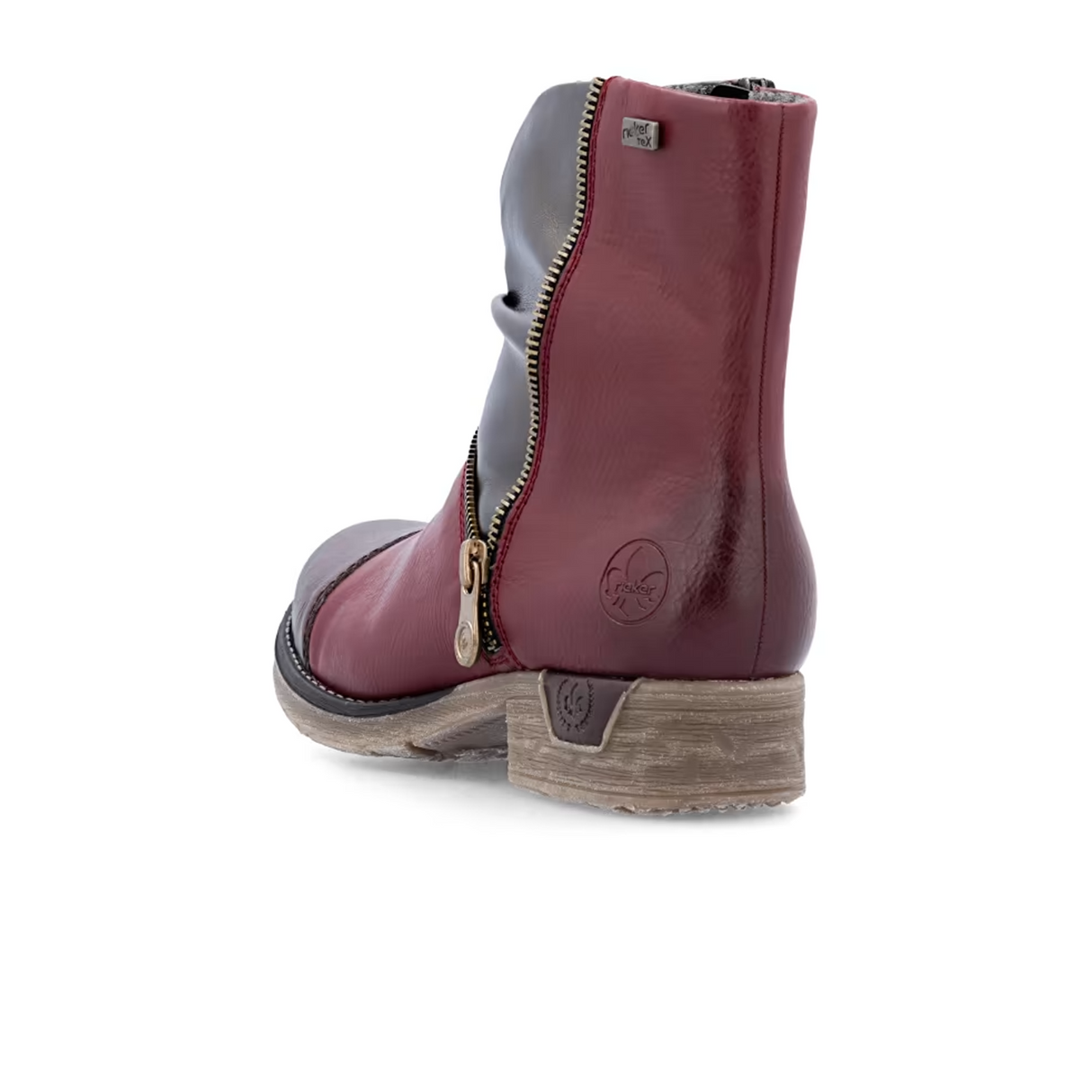 Rieker 79654 Fee Boot (Women) - Havanna/Wine Boots - Casual - Mid - The Heel Shoe Fitters