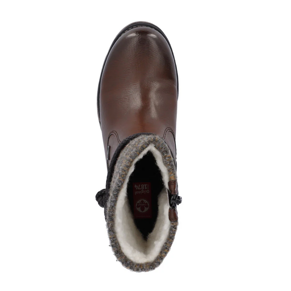 Rieker Fee 79688-25 Ankle Boot (Women) - Brown Boots - Casual - Mid - The Heel Shoe Fitters