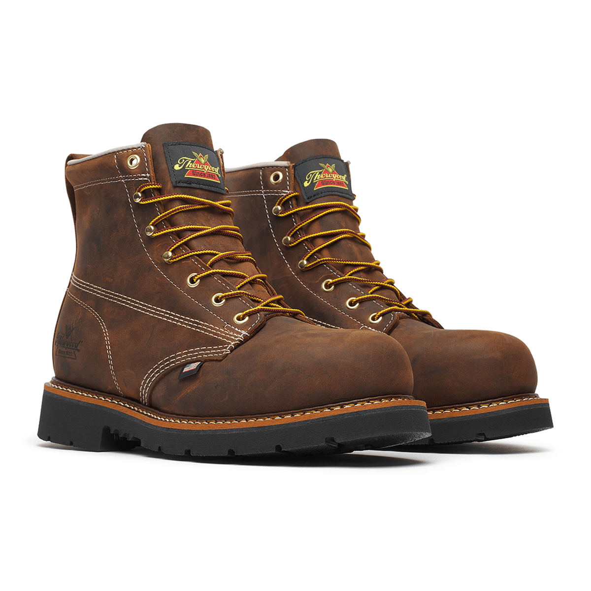 Thorogood American Heritage 6" Safety Toe Boot (Men) - Crazy Horse Boots - Work - 6" - The Heel Shoe Fitters