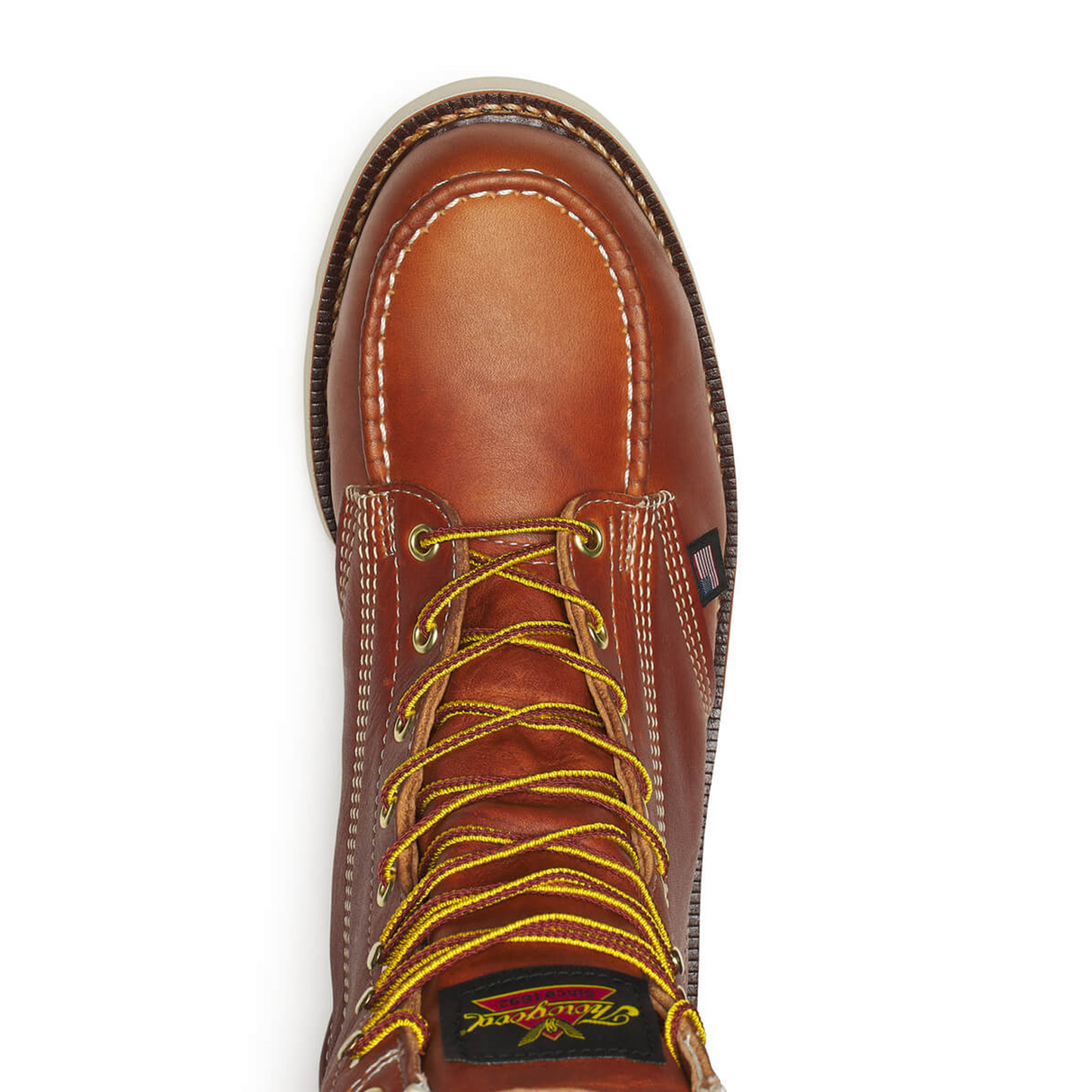 Thorogood American Heritage 8" Moc Toe Steel Toe Work Boot (Men) - Brown Boots - Work - 8" - Steel Toe - The Heel Shoe Fitters
