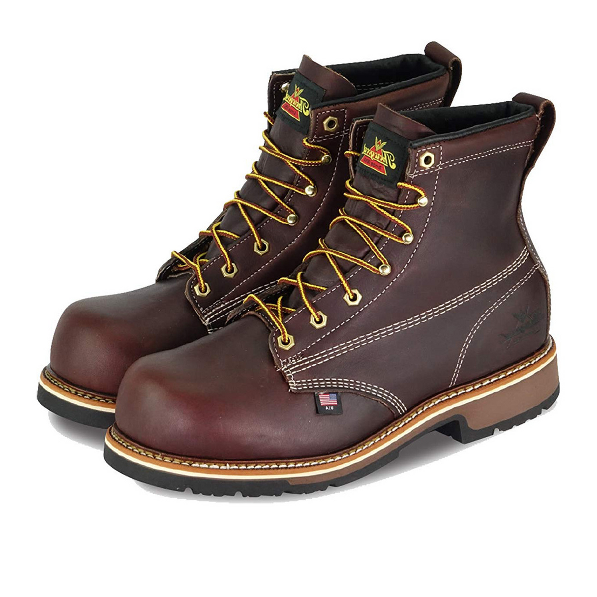 Thorogood Emperor Toe Series 6" Plain Toe Composite Toe Work Boot (Men) - Brown Boots - Work - 6 Inch - The Heel Shoe Fitters