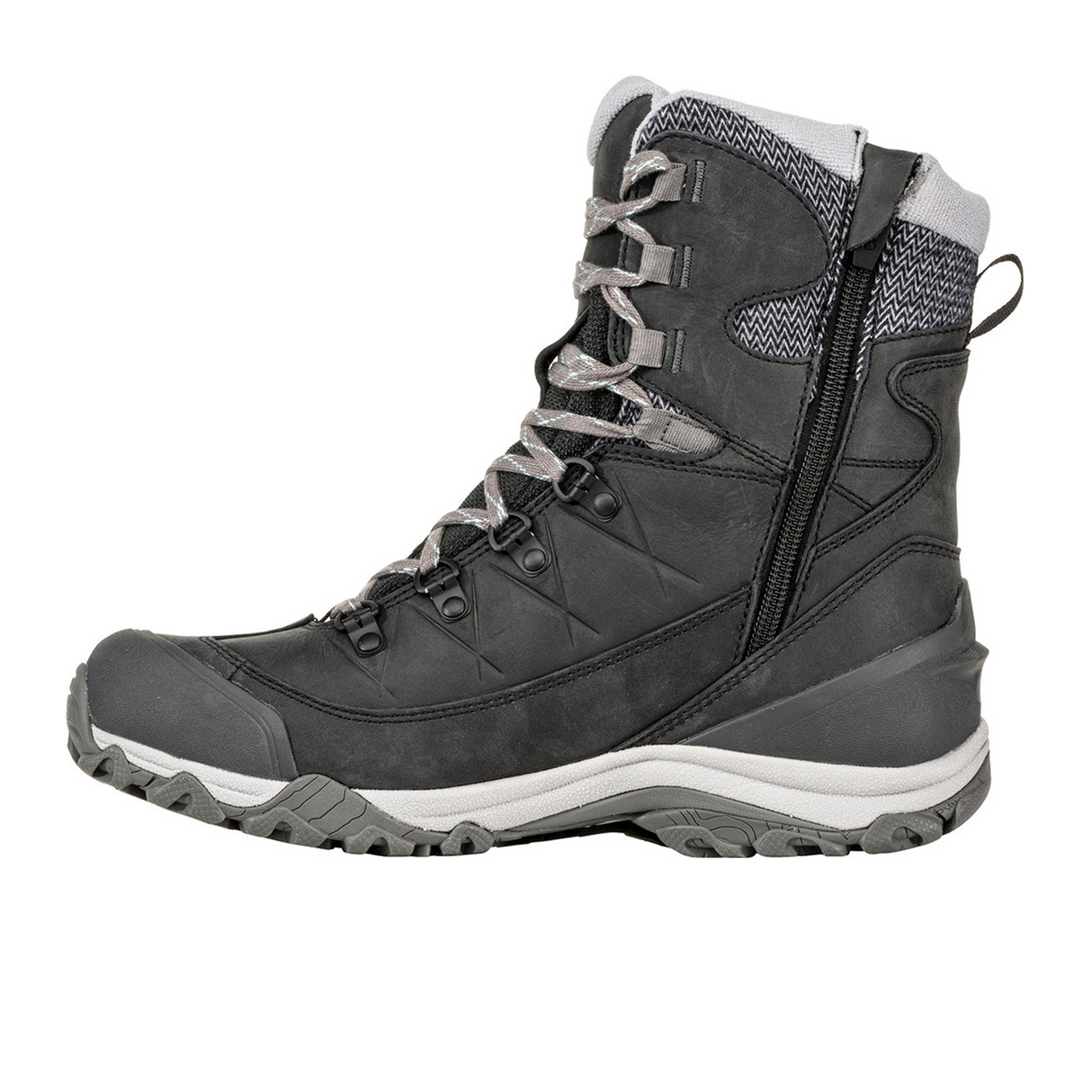 Oboz Ousel Mid Insulated B-DRY Winter Hiking Boot (Women) - Black Sea Hiking - Mid - The Heel Shoe Fitters