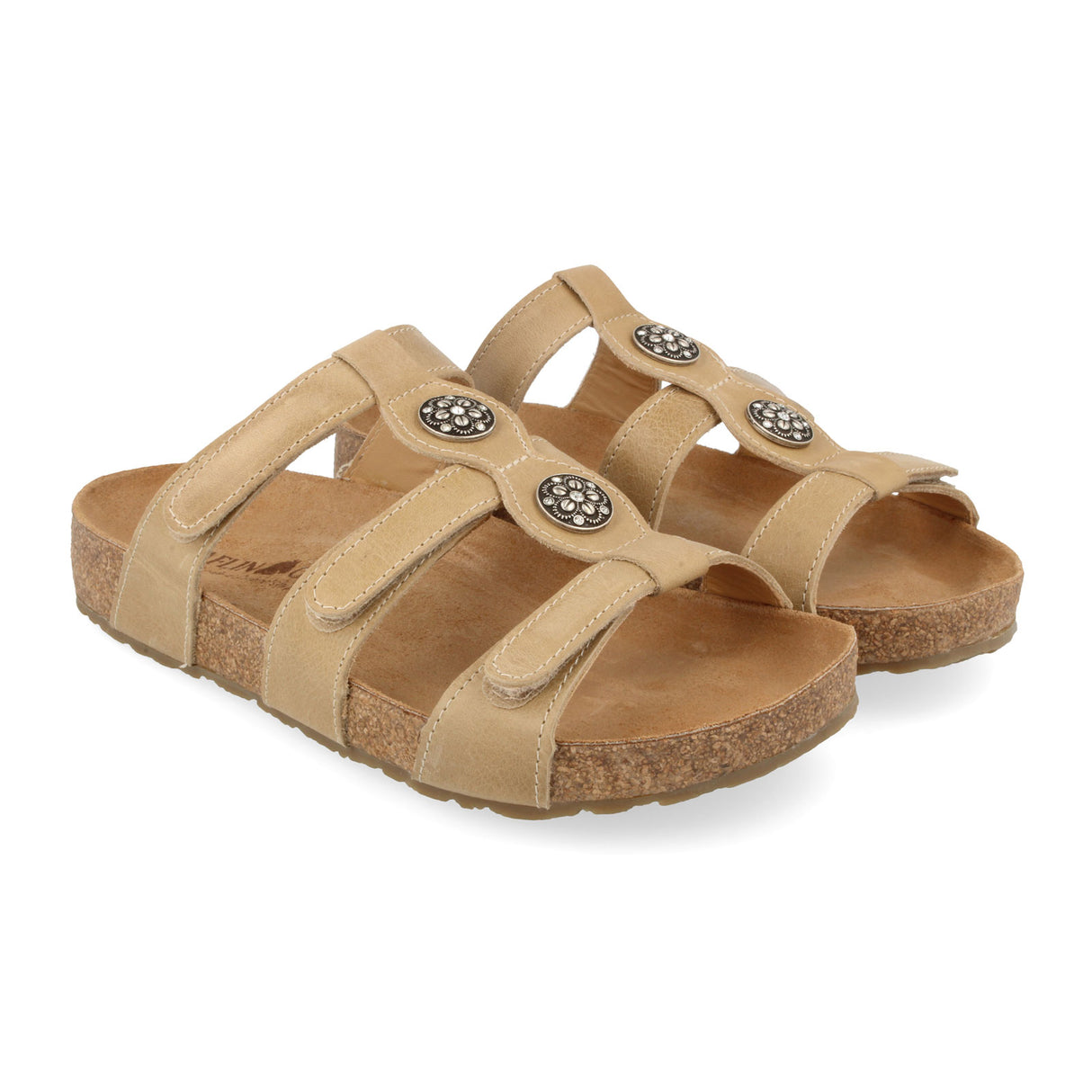 Haflinger Alice Slide Sandal (Women) - Taupe Sandal - Slide - The Heel Shoe Fitters