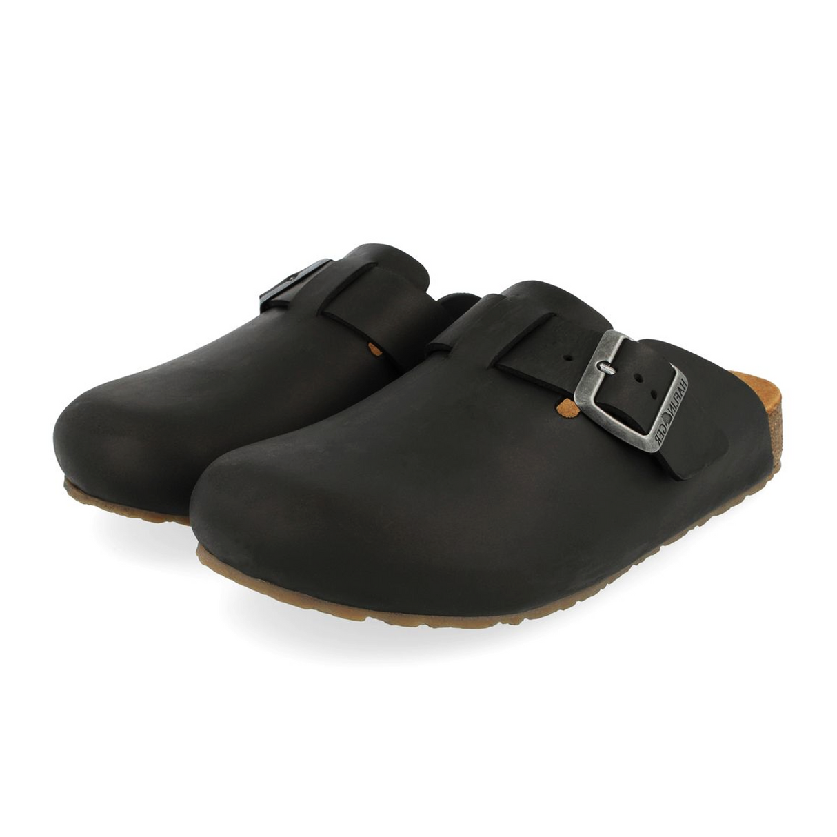 Haflinger Porto Clog (Unisex) - Black Dress-Casual - Clogs & Mules - The Heel Shoe Fitters