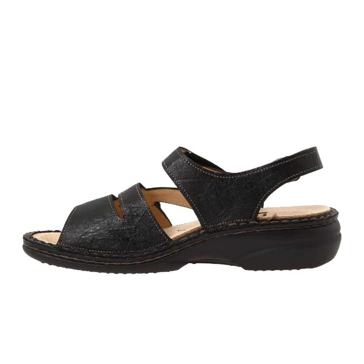 Finn Comfort Gomera-S Backstrap Sandal (Women) - Black Sandal - Backstrap - The Heel Shoe Fitters