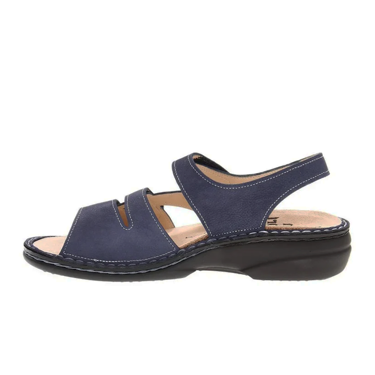 Finn Comfort Gomera-S Backstrap Sandal (Women) - Lake Nubuk Vienna Sandal - Backstrap - The Heel Shoe Fitters