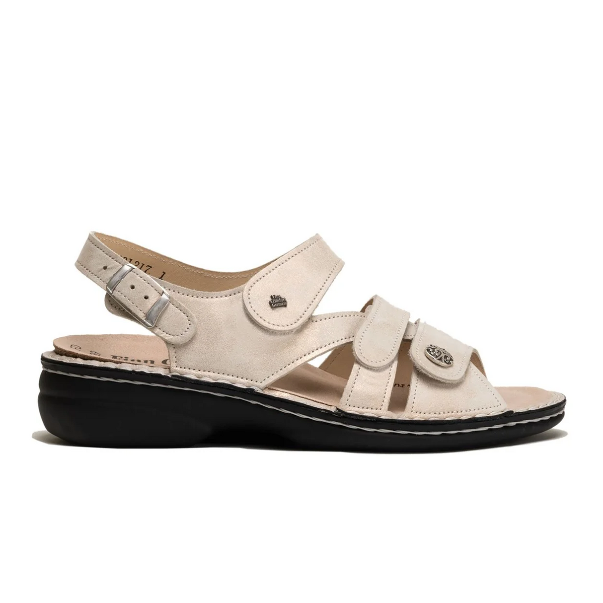 Finn Comfort Gomera-S Backstrap Sandal (Women) - Champagne Nuvola Sandal - Backstrap - The Heel Shoe Fitters