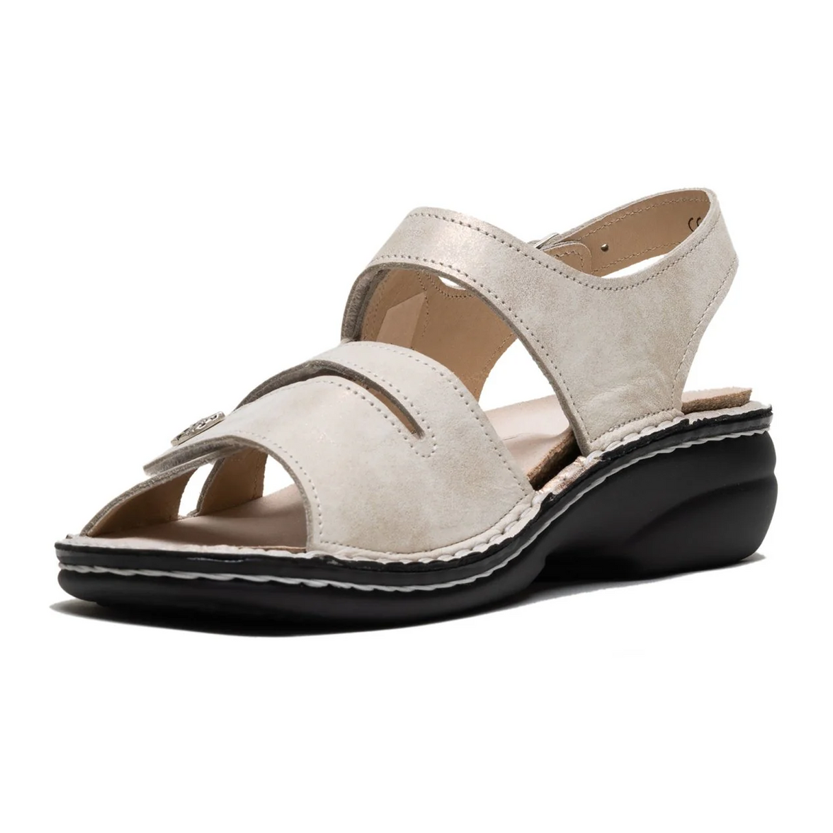 Finn Comfort Gomera-S Backstrap Sandal (Women) - Champagne Nuvola Sandal - Backstrap - The Heel Shoe Fitters