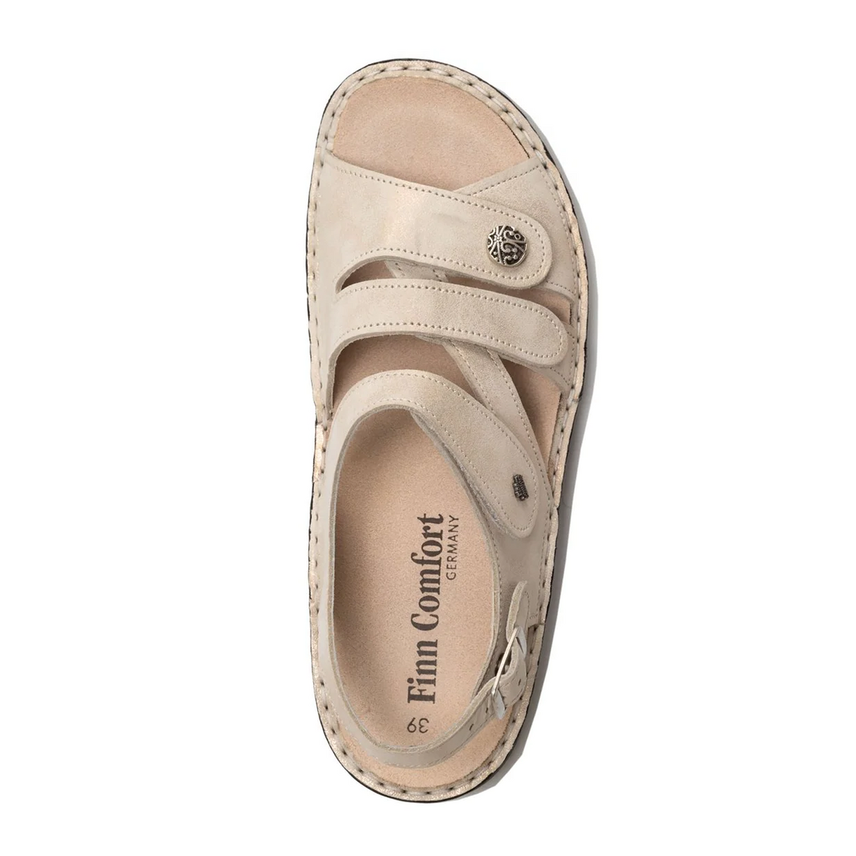 Finn Comfort Gomera-S Backstrap Sandal (Women) - Champagne Nuvola Sandal - Backstrap - The Heel Shoe Fitters