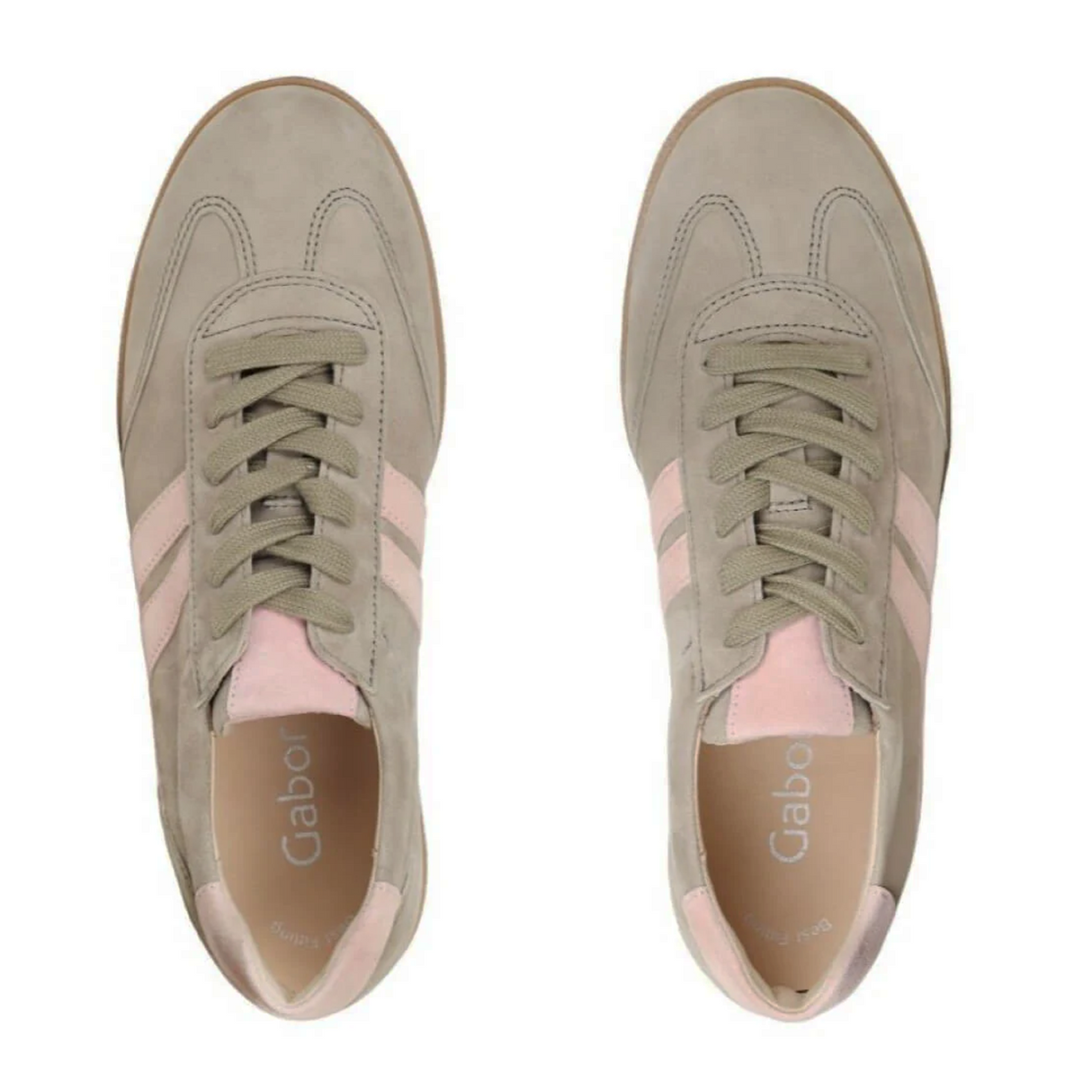 Gabor 300 Court Sneaker (Women) - Samtchevreau/Schilf/Bloom