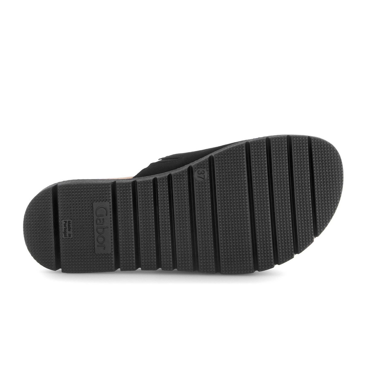 Gabor 745 Beaded Ring Slide (Women) - Dreamvelour/Schwarz Sandal - Slide - The Heel Shoe Fitters