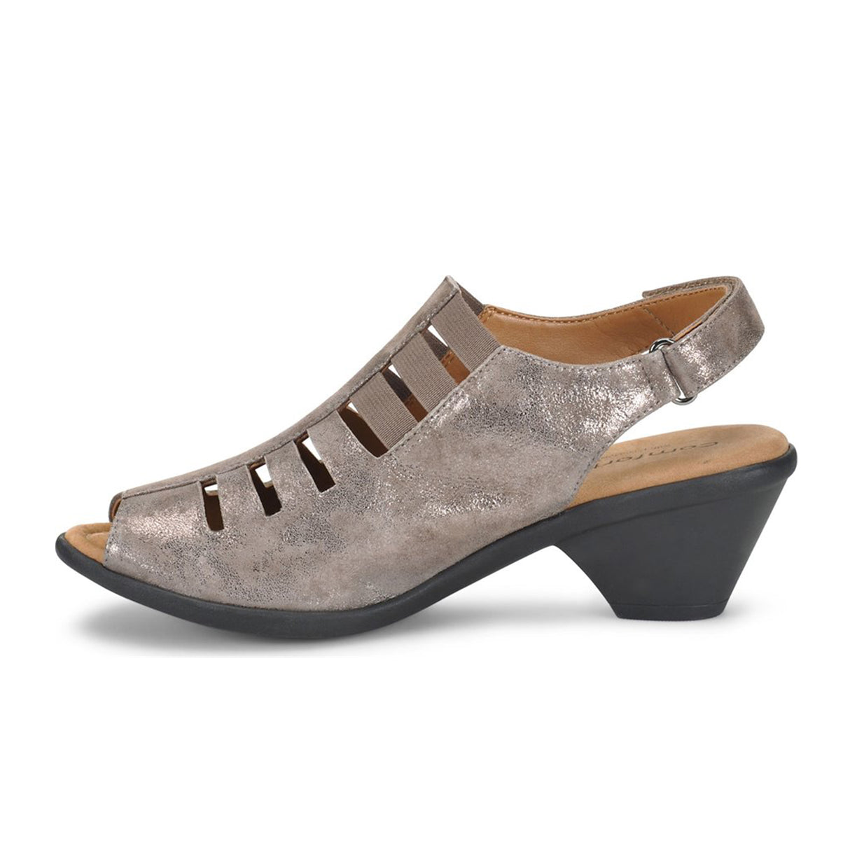 Comfortiva Faye Heeled Sandal (Women) - Smoke Sandal - Heel/Wedge - The Heel Shoe Fitters